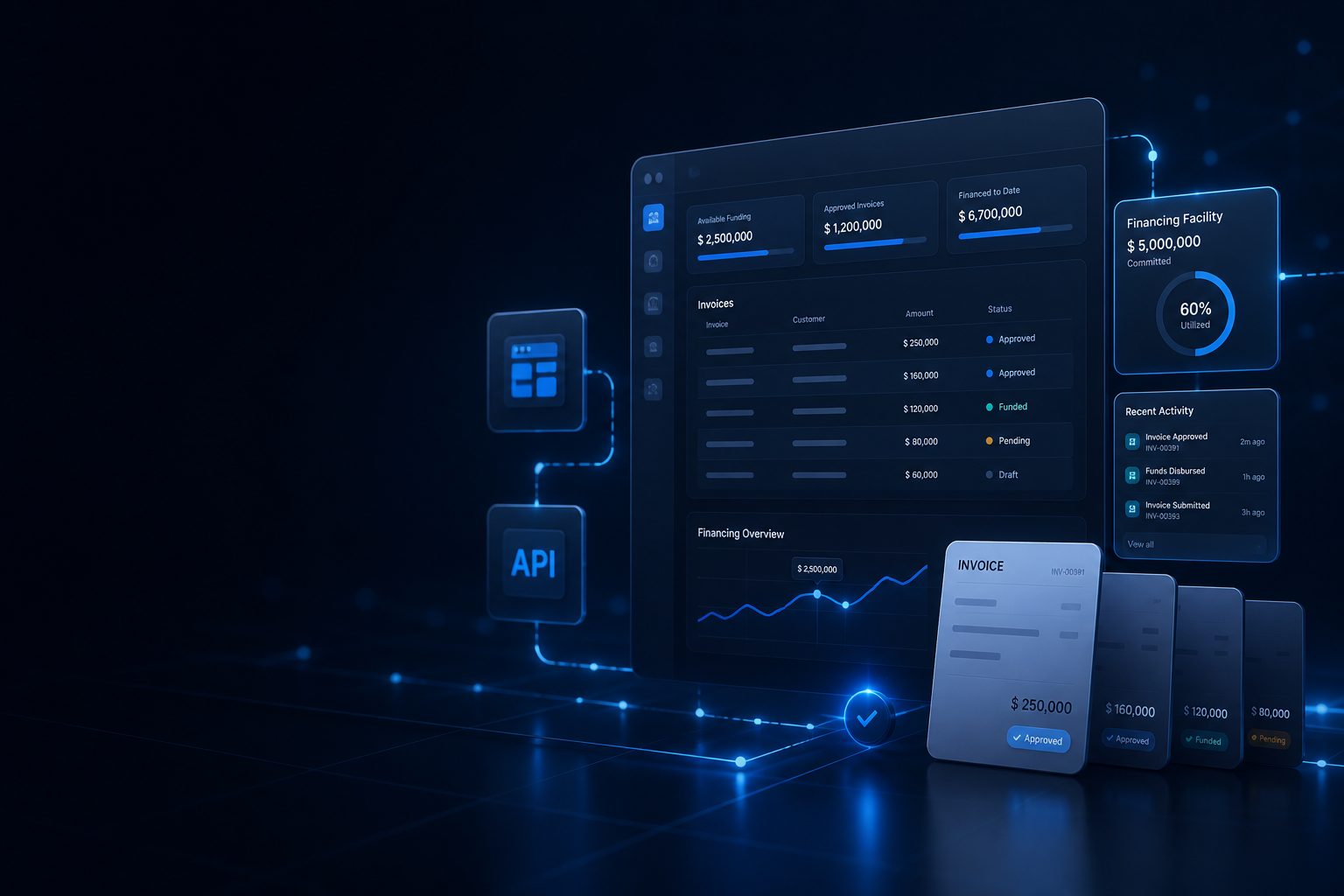 Intégrez le financement de factures à votre plateforme